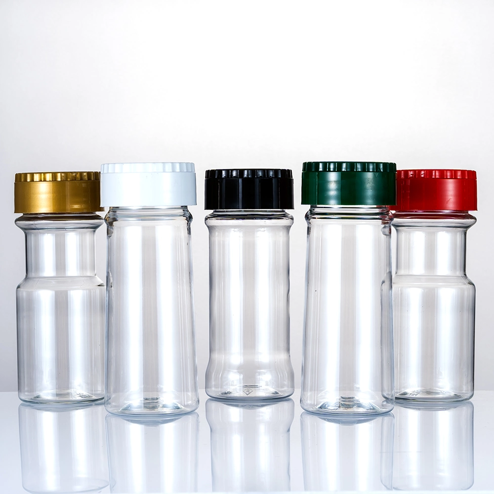 Storage Container 100ml Cylindrical Salt Pepper Plastic Spice Bottles