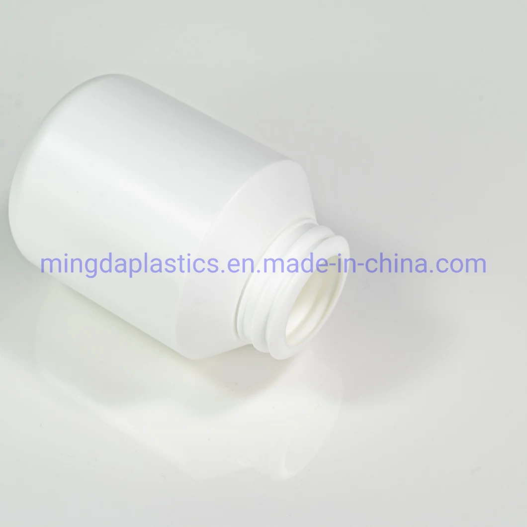 Oxygen Resistance Food Grade HDPE Tamper Evident Sloping Shoulder Empty Plastic Packaging 300ml Bottle