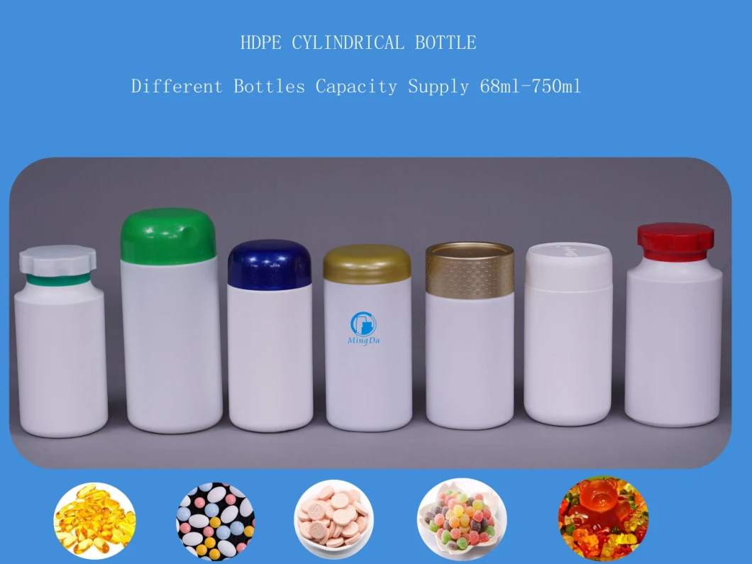 HDPE 300ml Cylindrical Plastic Bottle (MD-779)