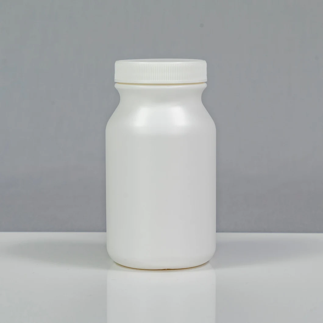 Wholesale Packaging Hot Sale Matte Skin White Jar Dietary Supplement Medicine Food Grade Irregular Shaped Container Oxygen Resistance 500ml HDPE Plastic Bottle