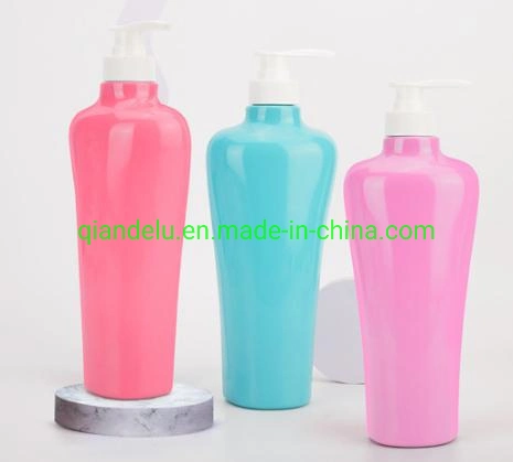 100ml 250ml 300ml 500ml 600ml 700ml Custom Logo Square HDPE Cosmetic Packing Plastic Shampoo Bottles with Press Lotion Pump Cap