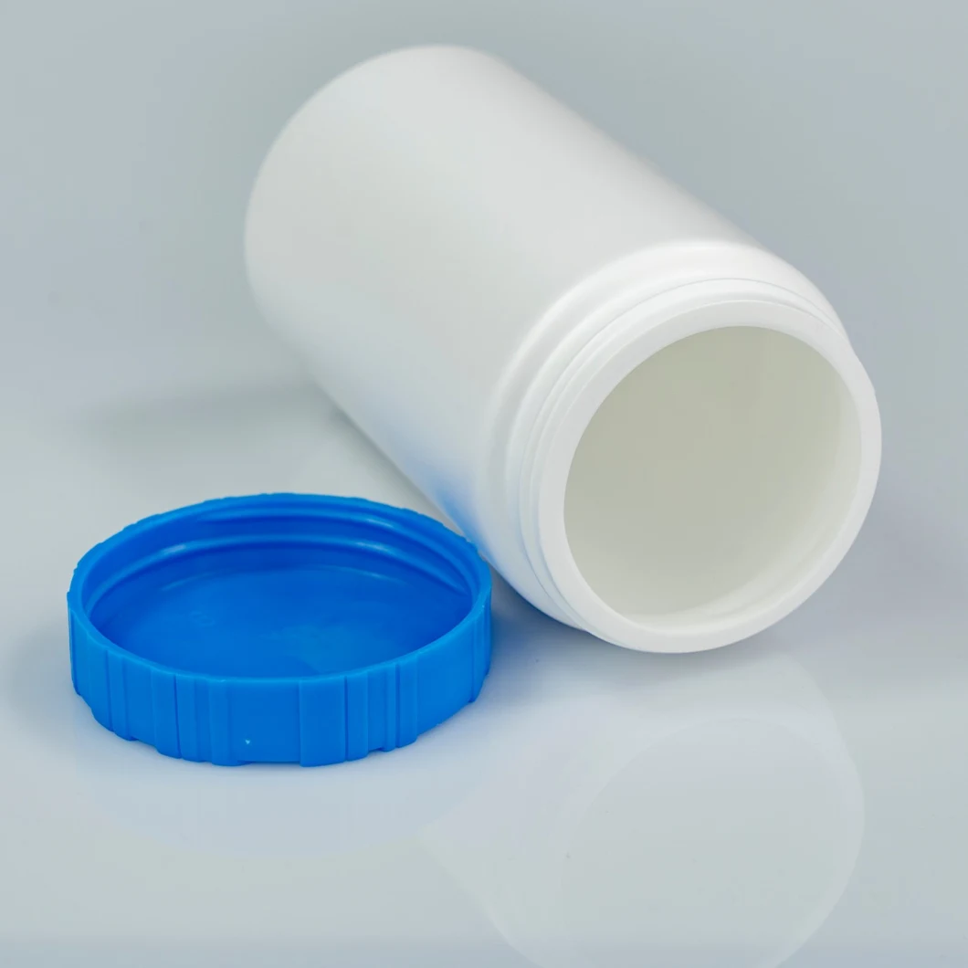 Factory Made Free Sample Wholesale White Packaging Cylindrical Food Grade Containers Medicine High Density HDPE Plastic Bottle