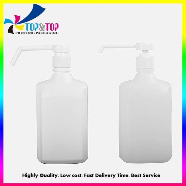 Factory Price Custom Clear Plastic Pet Square Gel Hand Sanitizer Disinfection Pump Bottle