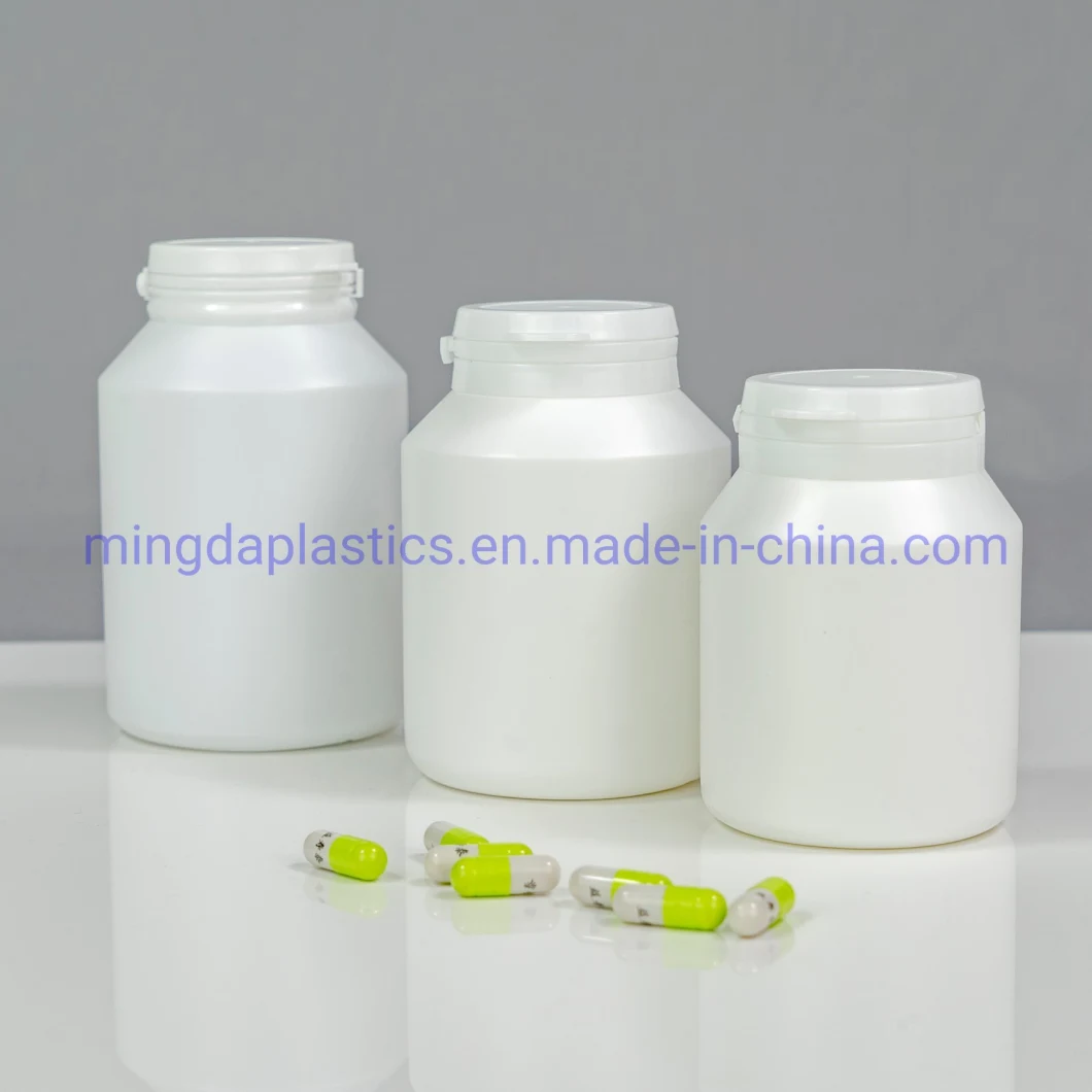 Oxygen Resistance Food Grade Tamper Evident Sloping Shoulder Plastic Packaging 500ml HDPE Bottle