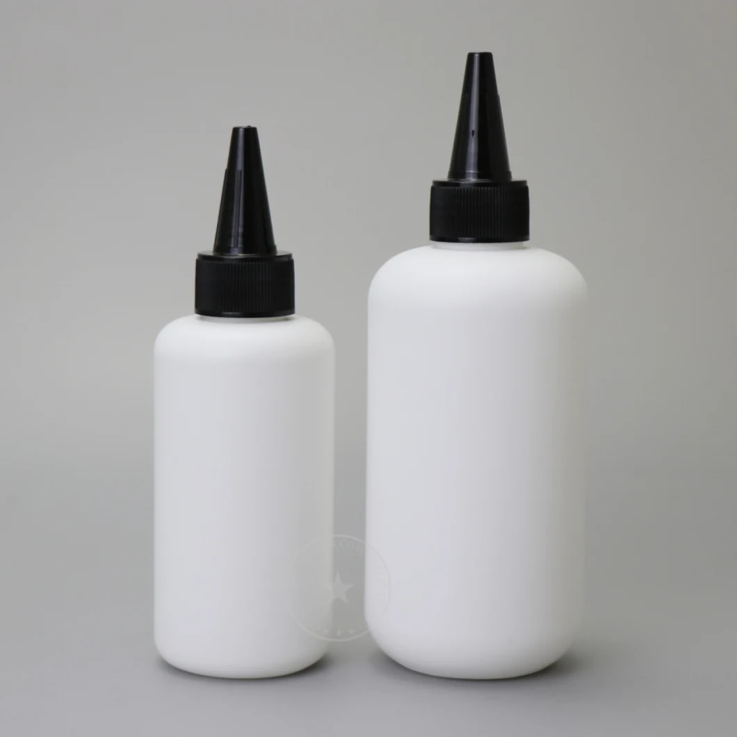 120/250ml Plastic Cosmetic HDPE Cleaner Round Squeeze Bottle with Flip Top Cap