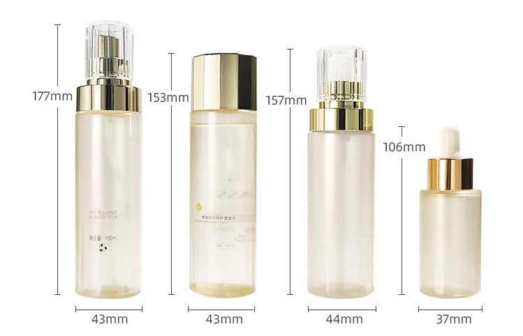 Wholesale Full Set Frosted Cosmetic Packaging Pet Spray Bottle Dropper Bottle Facial Cream Jar