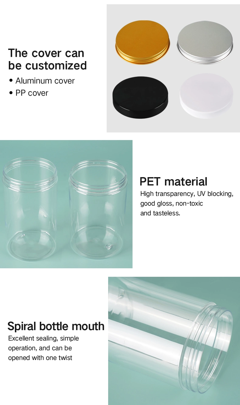 Food Storage Plastic Bottle Pickcle Pet Jar Stock Food Packaging Sealed Storage Pet Jar