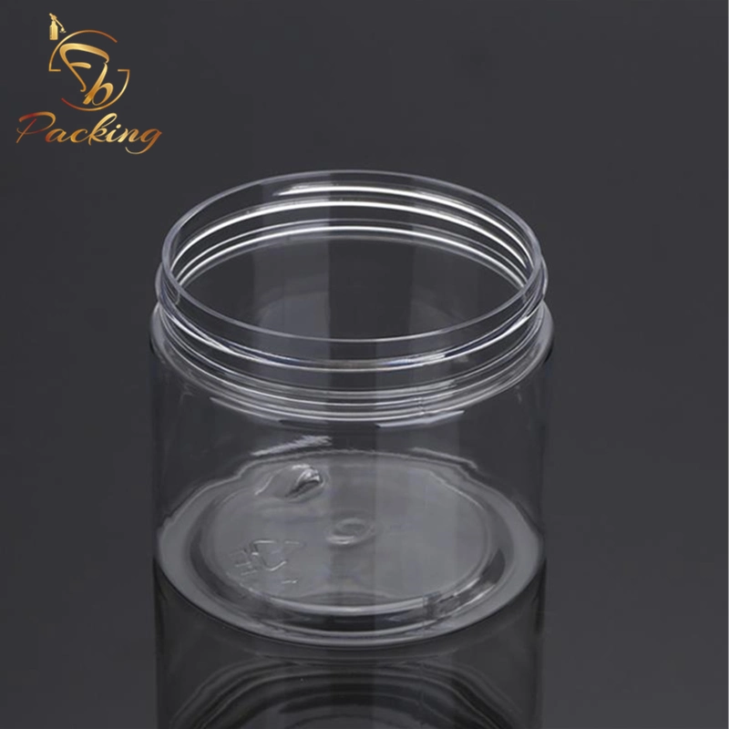 10% off Cosmetic Packaging Clear Plastic Cream Jar 50g Pet Jar with Black Plastic Cap