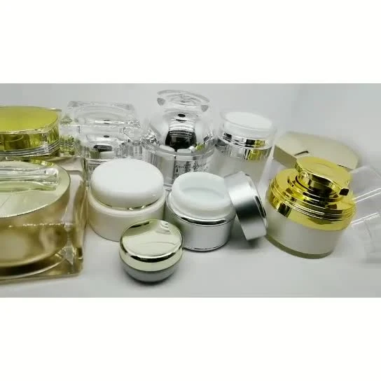 Wettbewerbsfähiger Preis, 30 ml, OEM-PP als ABS, silbriger Kunststoff, transparent, cremefarben, Vakuum-Airless-Pressglas mit Deckel