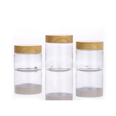 60 ml, 140 ml, 200 ml, 240 ml, 450 ml transparenter Gesichtscremetiegel aus Kunststoff für Haustiere