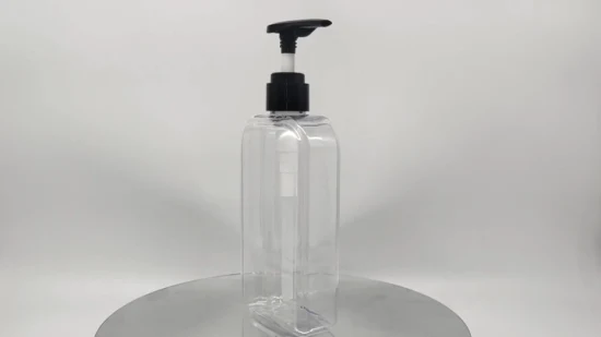 500 ml runde, flache HDPE-Kunststoffflasche für die Verpackung von Babypflege-Shampoo-Duschgel-Produkten