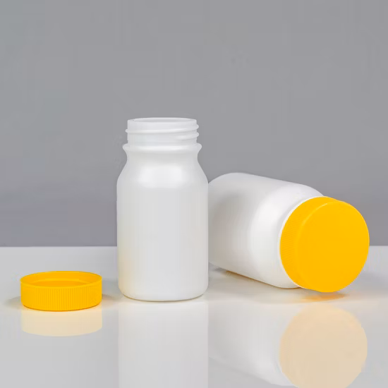 Großhandelsverpackung, heißer Verkauf, matte Haut, weißes Glas, Nahrungsergänzungsmittel, Medizin, Lebensmittelqualität, unregelmäßig geformter Behälter, Sauerstoffbeständigkeit, 175 ml HDPE-Kunststoffflasche