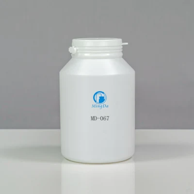 HDPE-Manipulationsbeweis mit schräger Schulter aus Kunststoff für Medizinpillen, Tabletten, Verpackung, runde Reißflasche, 275 ml, Dongguan-Fabrik